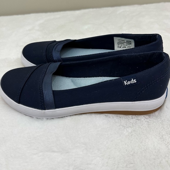 Keds Cali II Womens Canvas Slip On Navy Sneakers Size 6 - Picture 4 of 12
